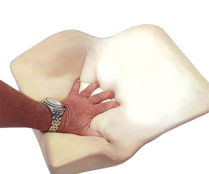 כרית גב מדיקל - משענת גב ארגונומית עם כרית אוויר מתנפחת