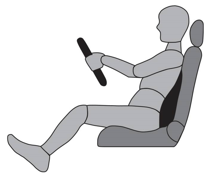 כרית גב מדיקל - משענת גב ארגונומית עם כרית אוויר מתנפחת