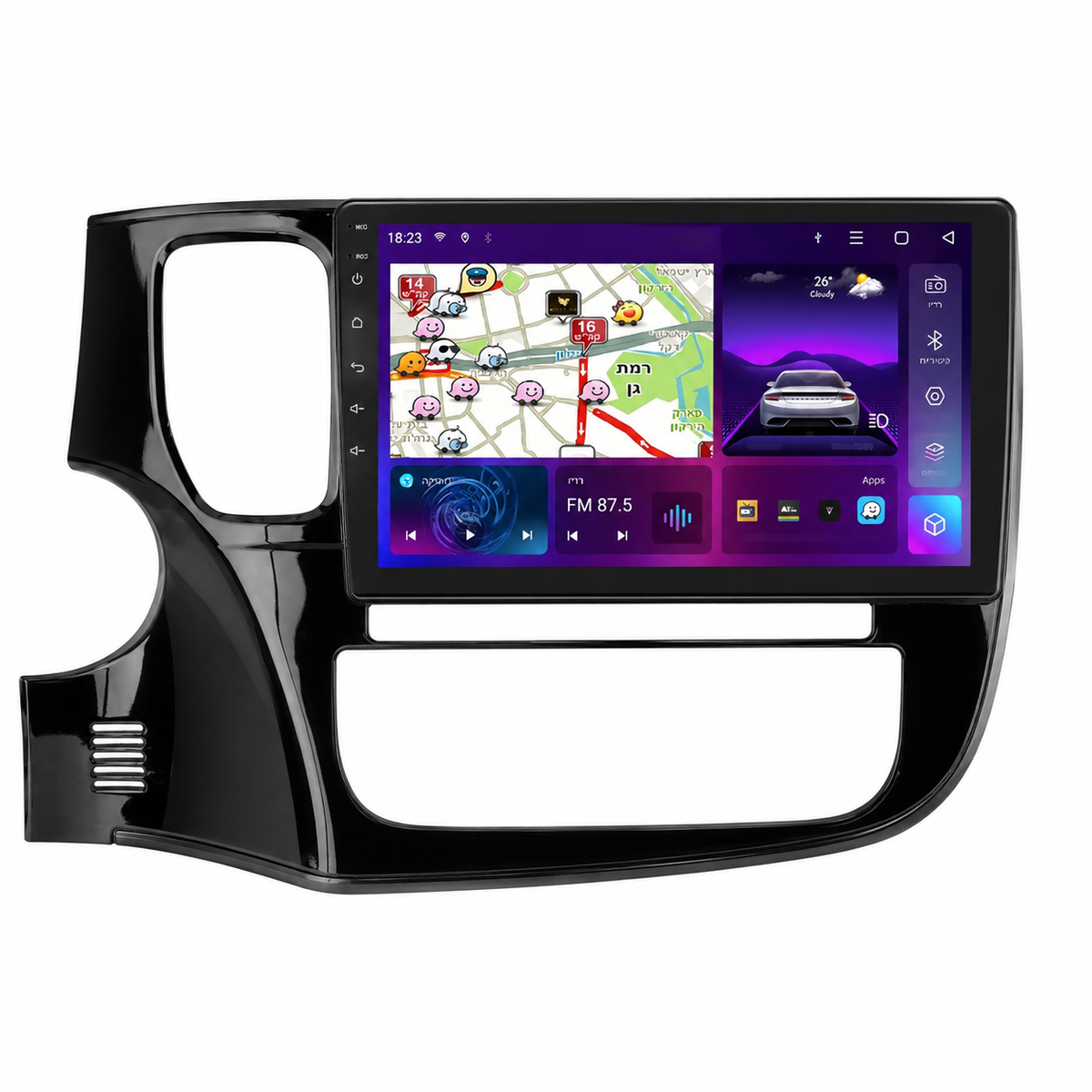 מערכת מולטימדיה מיצובישי אאוטלנדר 2018 – גרסה ללא CANBUS