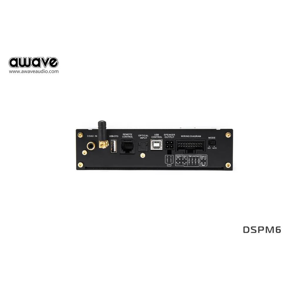 מגבר DSP לרכב Awave M6 עם 6 ערוצים