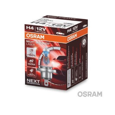 נורת הלוגן H4 NIGHT BREAKER LASER (יחידה אחת)