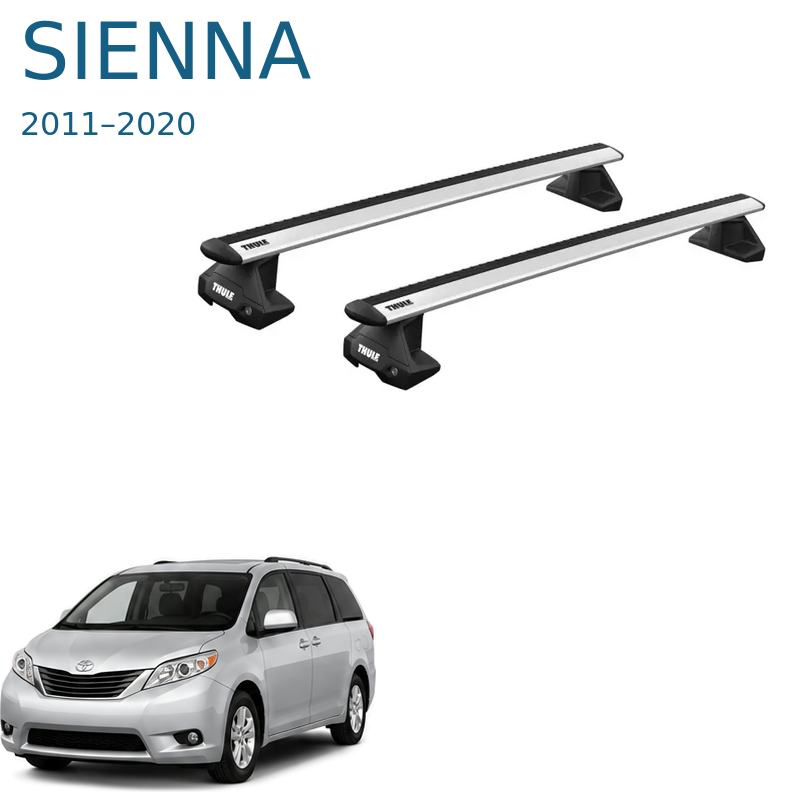 גגון אלומיניום בסיסי לטויוטה סיינה 2011–2020
