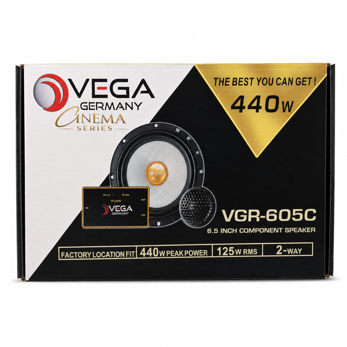 מערכת קומפוננט VEGA Germany VGR-605C 6.5 אינץ׳ 125W RMS