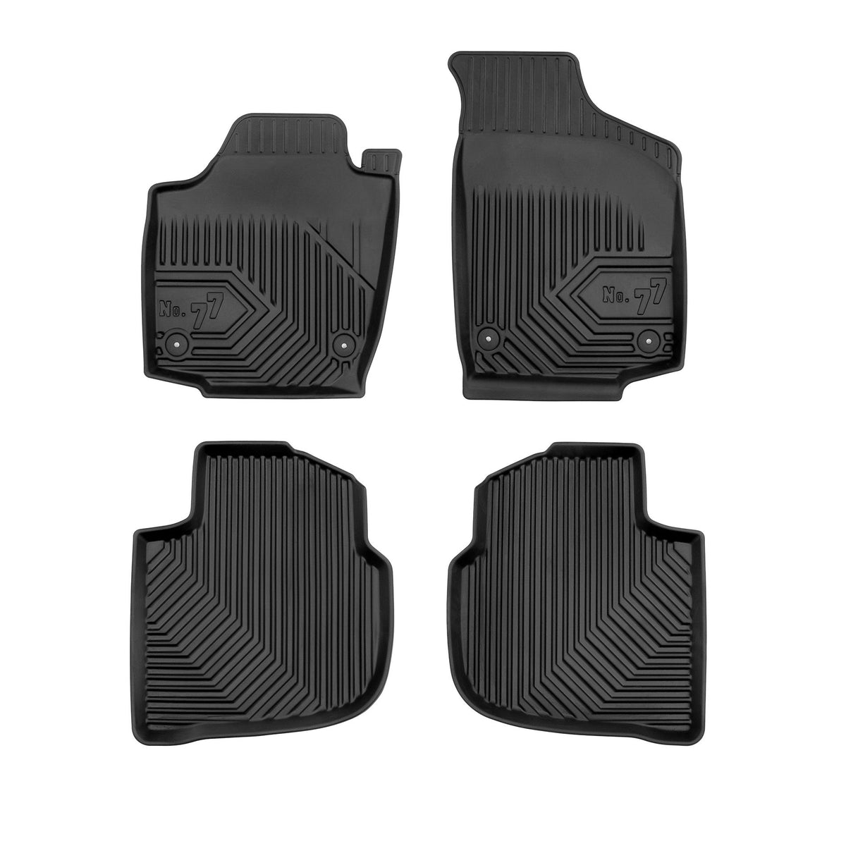 סט שטיחים 3D לסקודה ראפיד 2012–2019 – PVC – תמונת מוצר