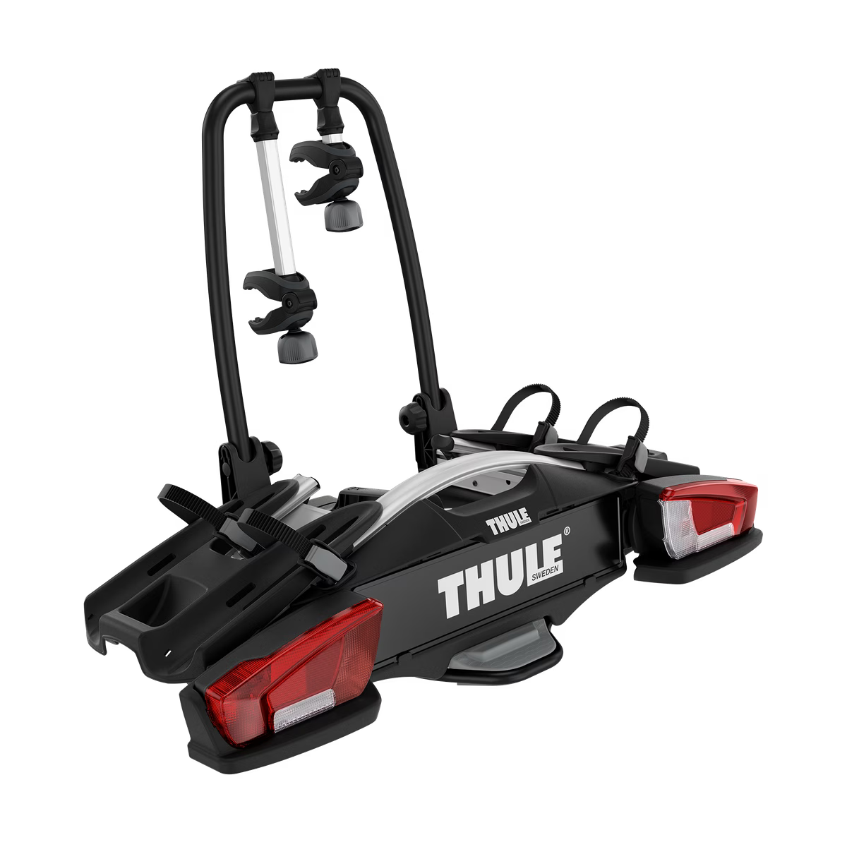 מתקן אופניים על וו גרירה Thule VeloCompact ל-2 אופניים שחור/אלומיניום (מתאים לאופניים חשמליות)