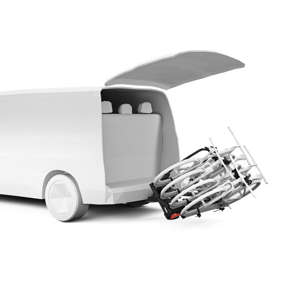 מנשא וו גרירה ל 3 אופניים Thule Velo Space XT 939 (מתאים לאופניים חשמליות)