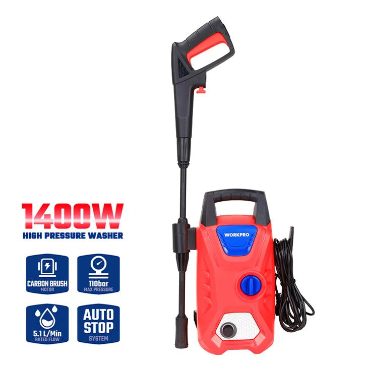 גרניק חשמלי מכונת שטיפה בלחץ 1400W 110Bar Workpro