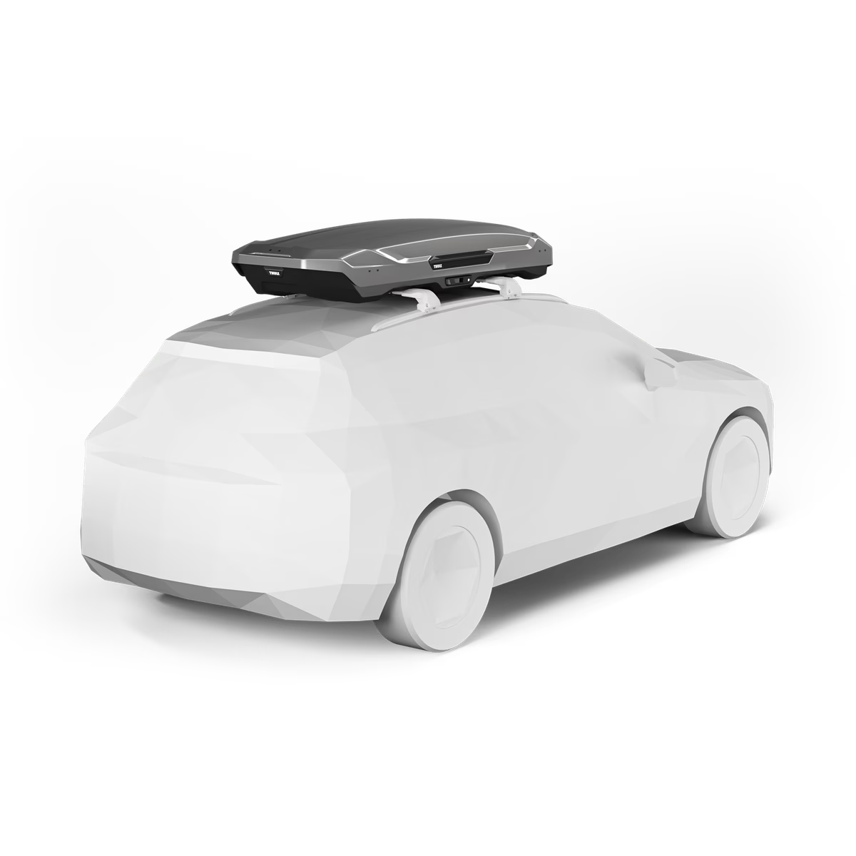 תא חפצים לגג הרכב Thule Motion 3 XL Low – 216×89×36 ס"מ | נפח 400 ליטר | טיטניום מבריק