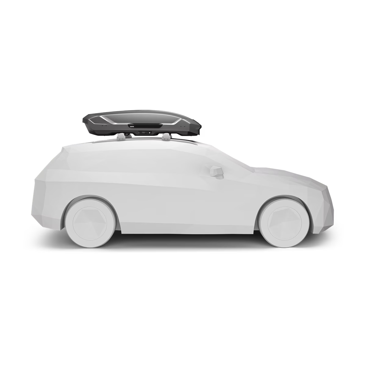 תא חפצים לגג הרכב Thule Motion 3 M – 175×84×44 ס"מ | נפח 400 ליטר | טיטניום מבריק