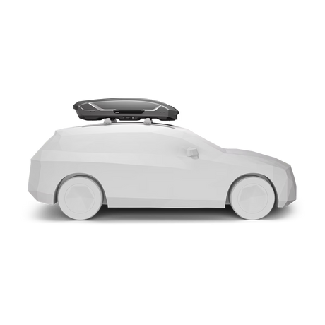 תא חפצים לגג הרכב Thule Motion 3 M – 175×84×44 ס"מ | נפח 400 ליטר | טיטניום מבריק