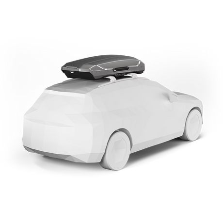 תא חפצים לגג הרכב THULE Motion 3 XL – 215×91×44 ס"מ | נפח 500 ליטר | צבע טיטניום מבריק