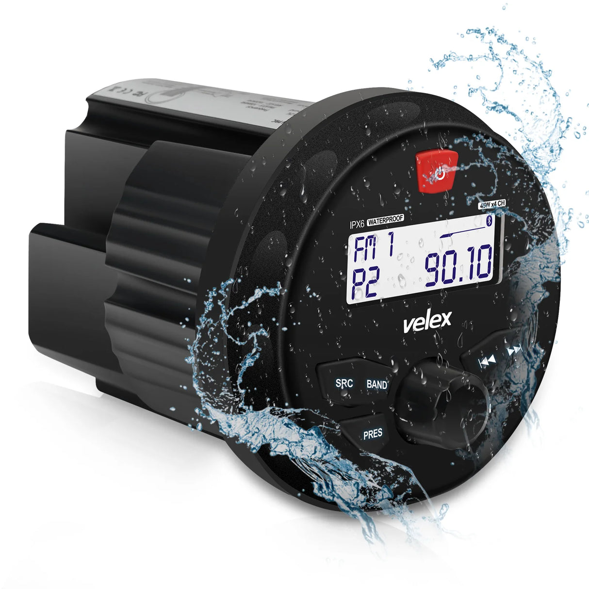 מערכת מדיה ימית Velex VX163 עם Bluetooth USB ו AM FM