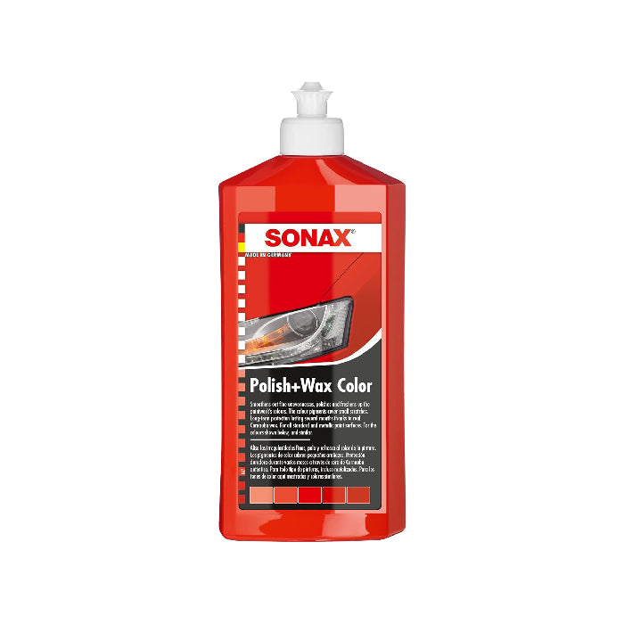 פוליש ווקס לרכב NANO PRO אדום SONAX 500ML