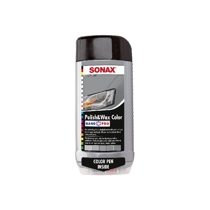 פוליש ווקס לרכב NANO PRO כסוף/אפור SONAX 500ml