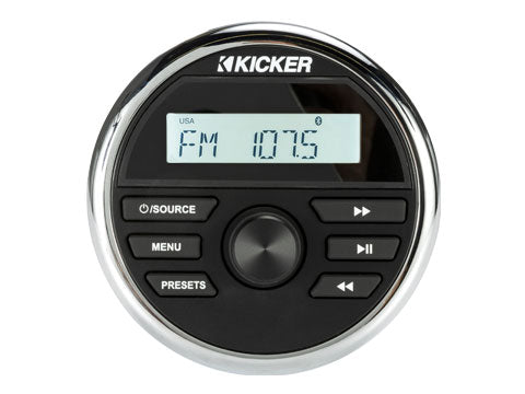 מערכת מדיה ימית KICKER KMC2 עם Bluetooth USB ו AM FM