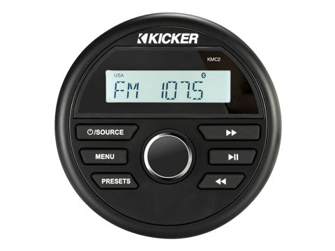מערכת מדיה ימית KICKER KMC2 עם Bluetooth USB ו AM FM