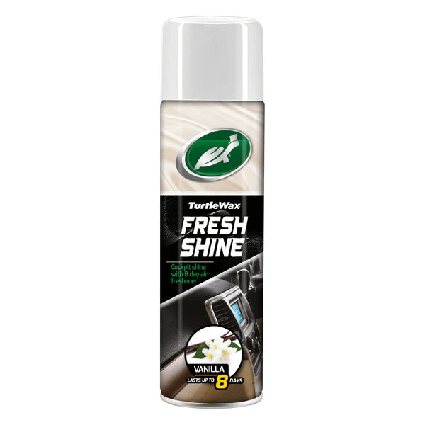 ספריי ניקוי והברקה לפנים הרכב בניחוח וניל – Turtle Wax Fresh Shine