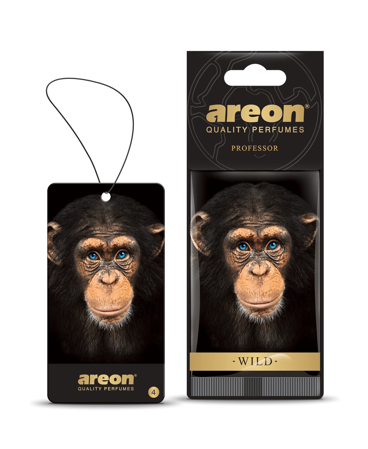 AREON Wild Professor AW04 – עץ ריח תלוי בניחוח עצי-ענברי אלגנטי