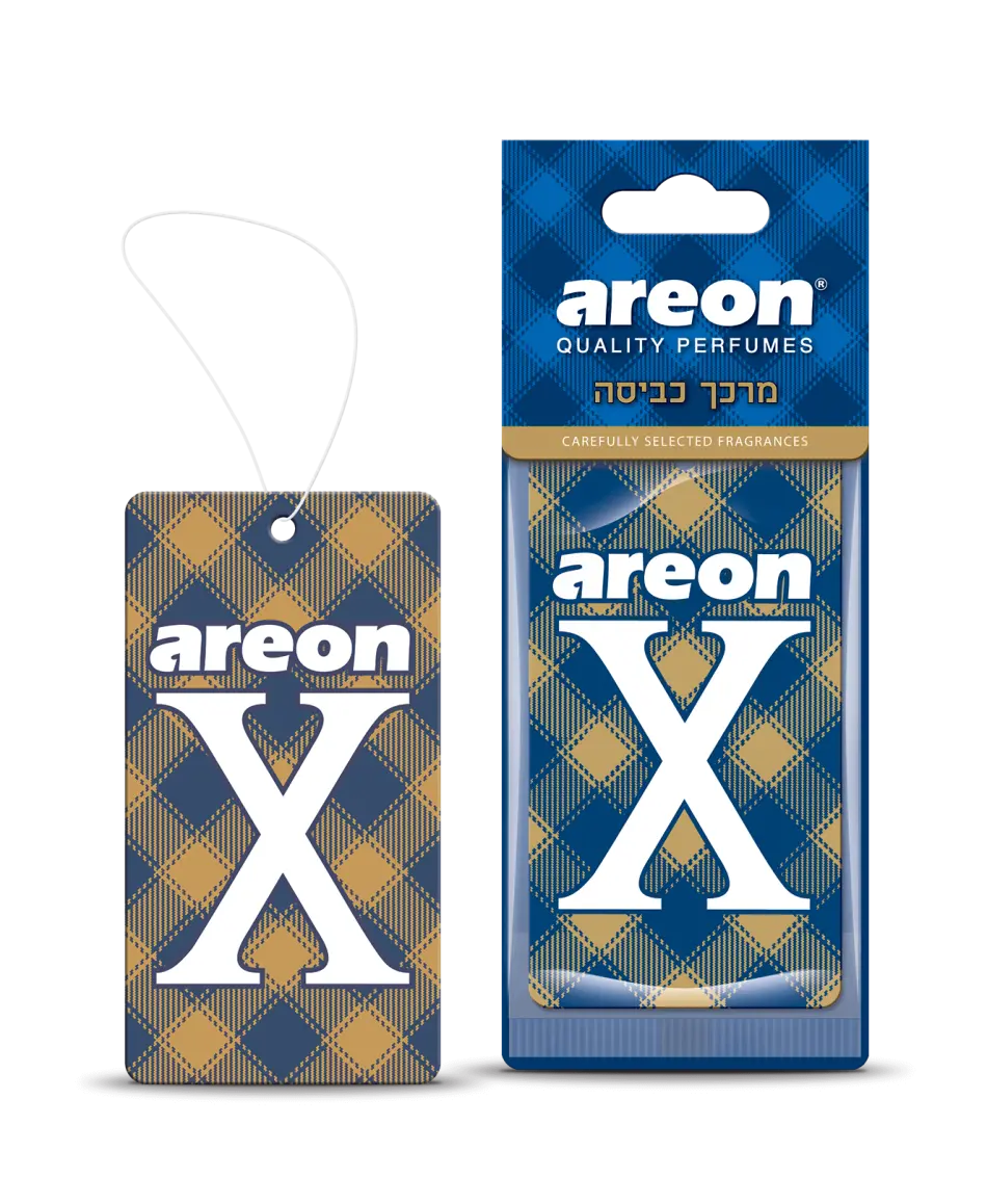 עץ ריח לרכב AREON X Silver Linen – ניחוח נקי ורענן של בד רך