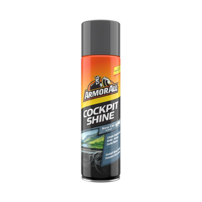 תרסיס סקאי והברקת דשבורד Armor All Cockpit Shine New Car 500 מ"ל