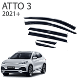 מגני רוח הדבקה BYD ATTO 3 עם פס ניקל שנת 2021+ (6 חלקים)