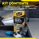 ערכה לחידוש פנסים Meguiar’s Heavy Duty Headlight Kit