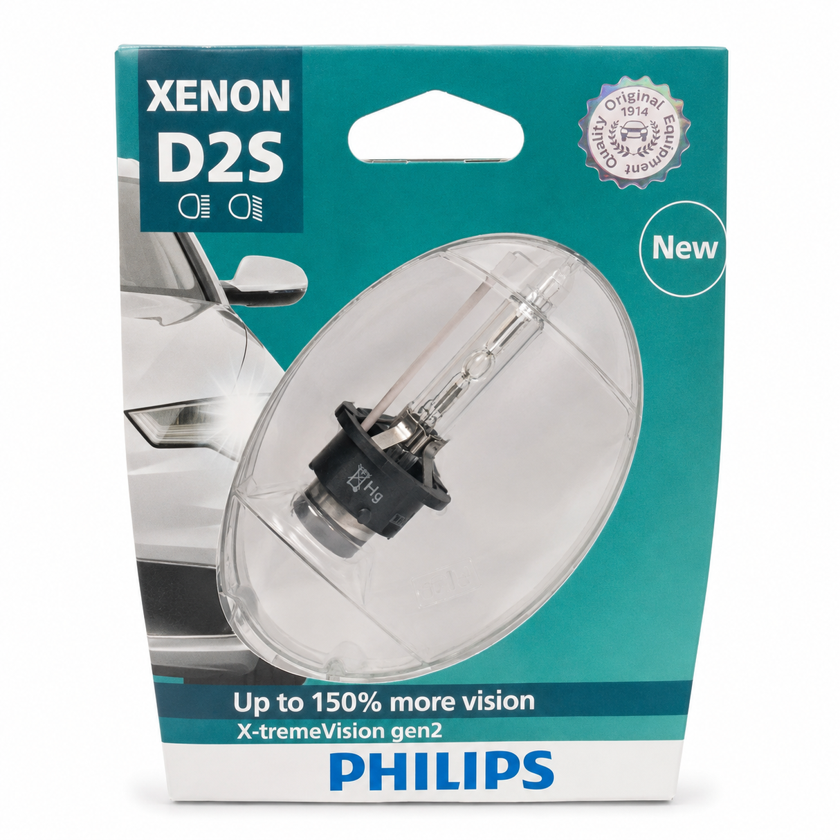 נורת קסנון Philips D2S X-tremeVision gen2 מקורית