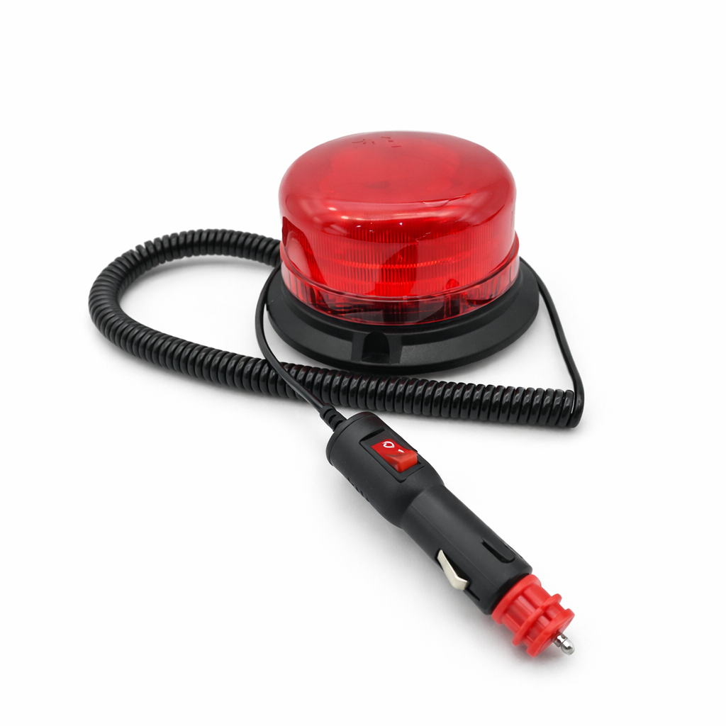 פנס גג מהבהב LED נמוך מגנטי אדום