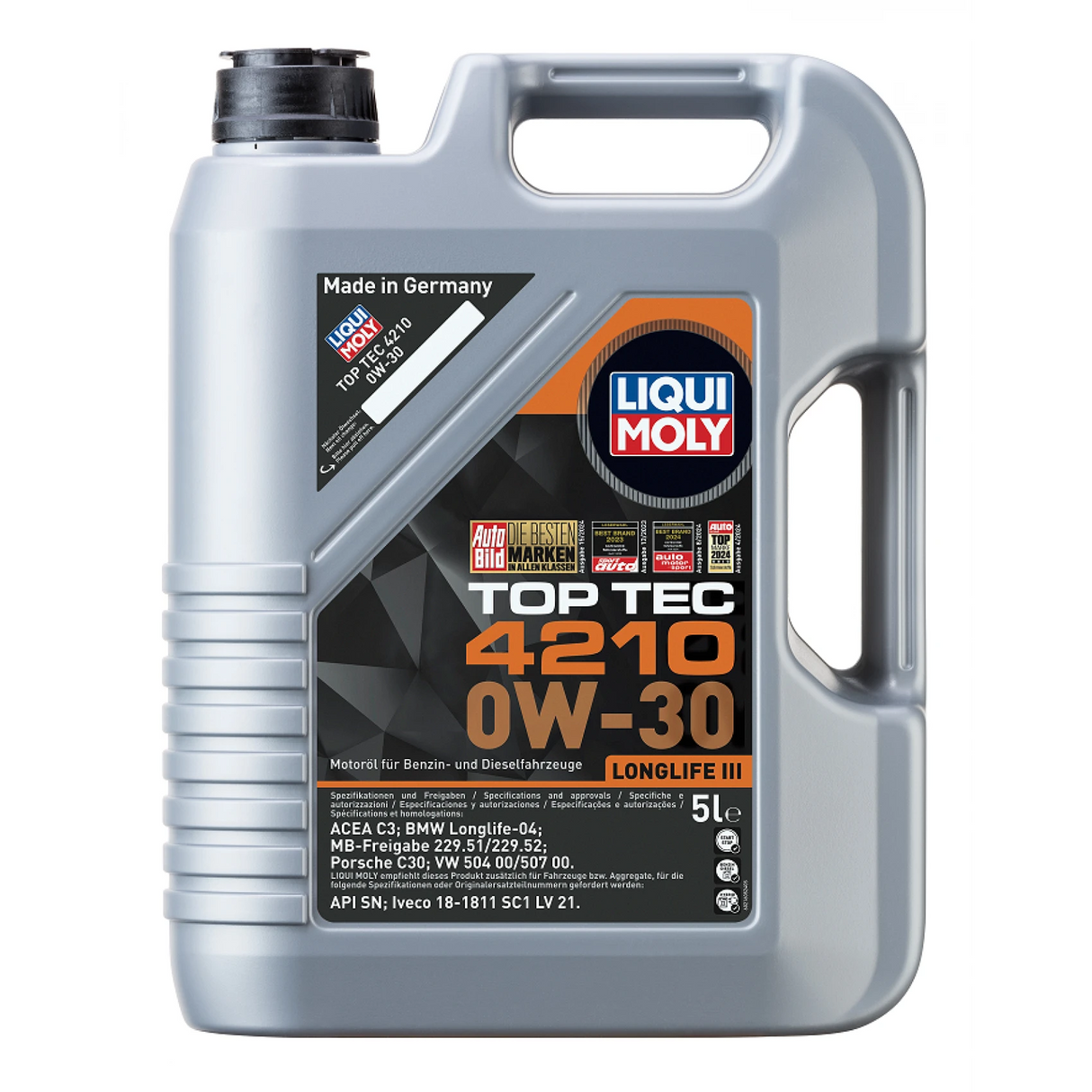 שמן מנוע Liqui Moly Top-Tec 4210 0W-30 5 ליטר