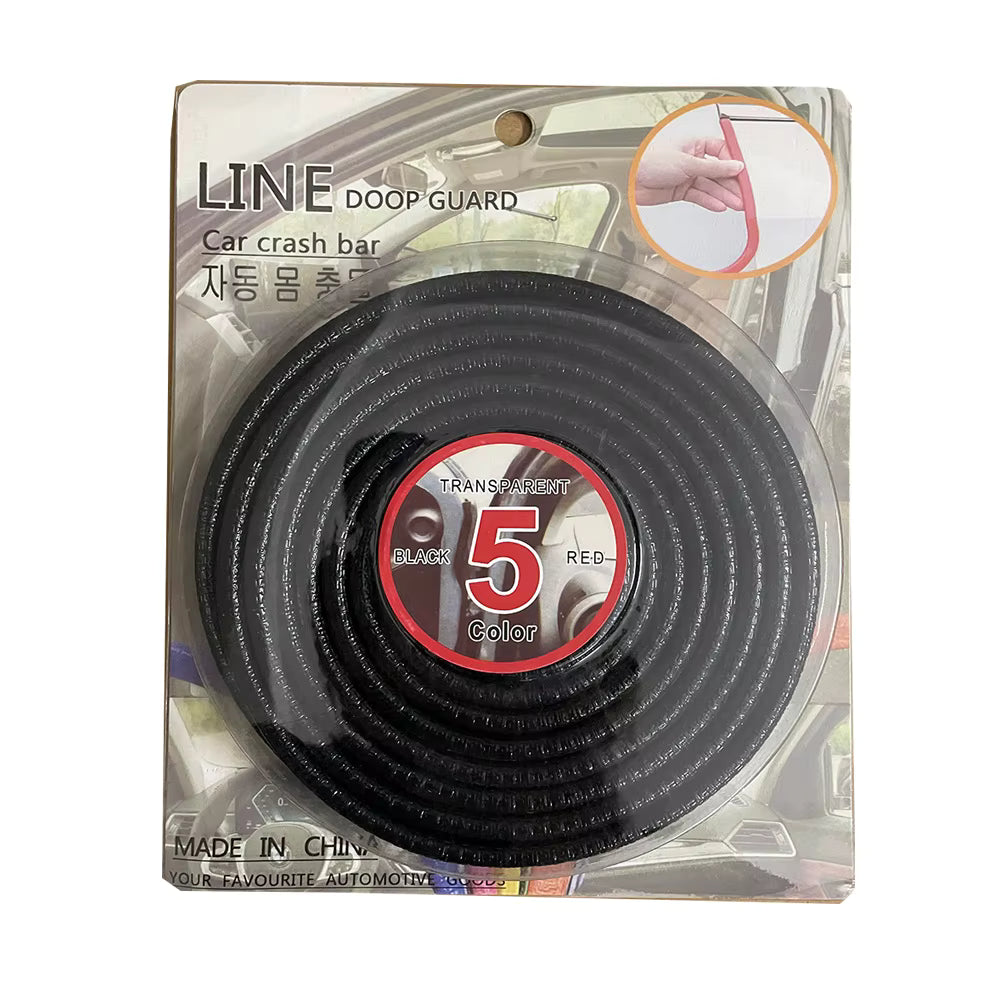 פס הגנה שחור לקצה דלת הרכב 5 מטר