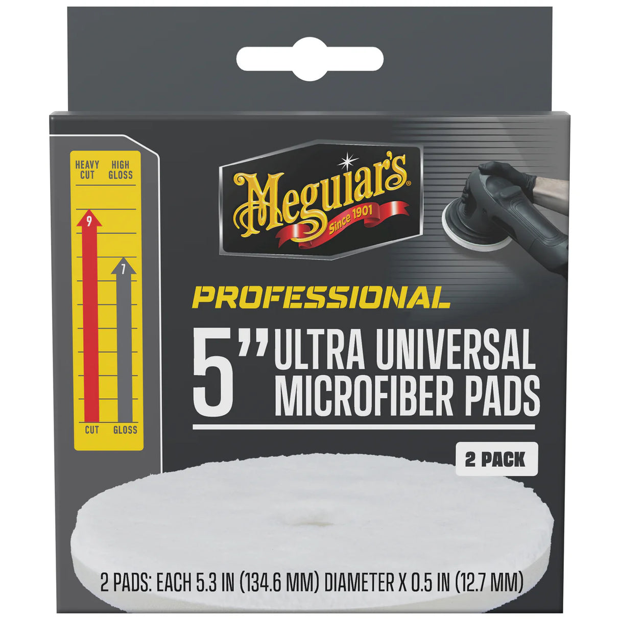 פדי פוליש מיקרופייבר 5 אינץ׳ Meguiar's M5MFP2 - מארז 2 יחידות