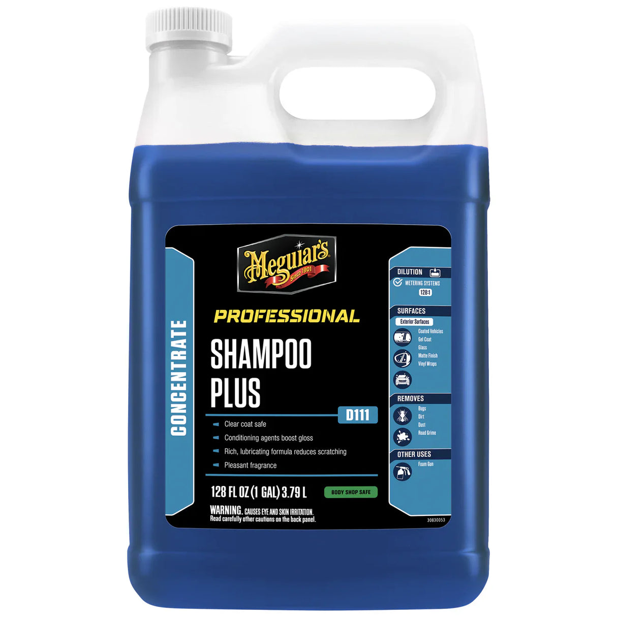 Meguiar’s Shampoo Plus™ D11101 – שמפו רכב מרוכז 1 גלון (דילול 1:128)