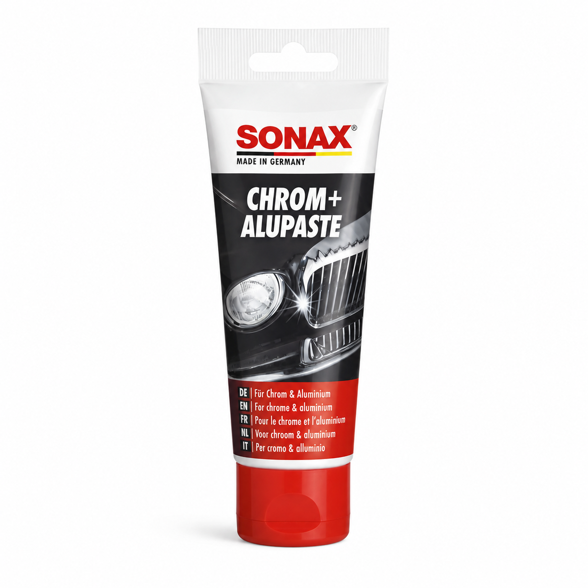 משחת פוליש לכרום ואלומיניום SONAX ‏75 מ״ל