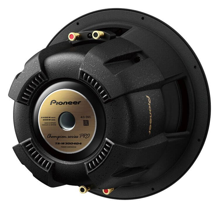 סאב וופר Pioneer TS-W3004D4 מבט אחורי