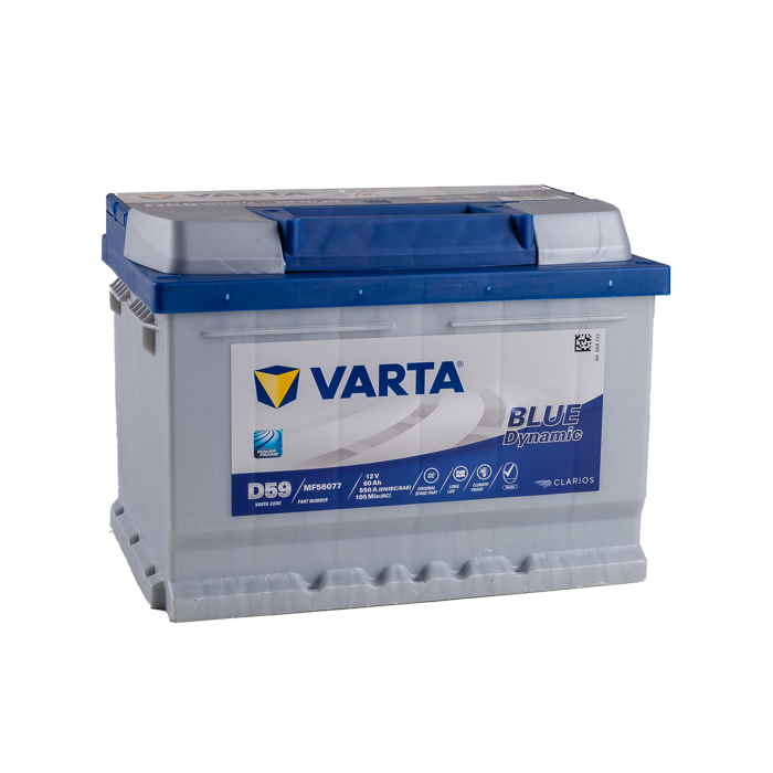 מצבר רכב 60 אמפר – VARTA D59