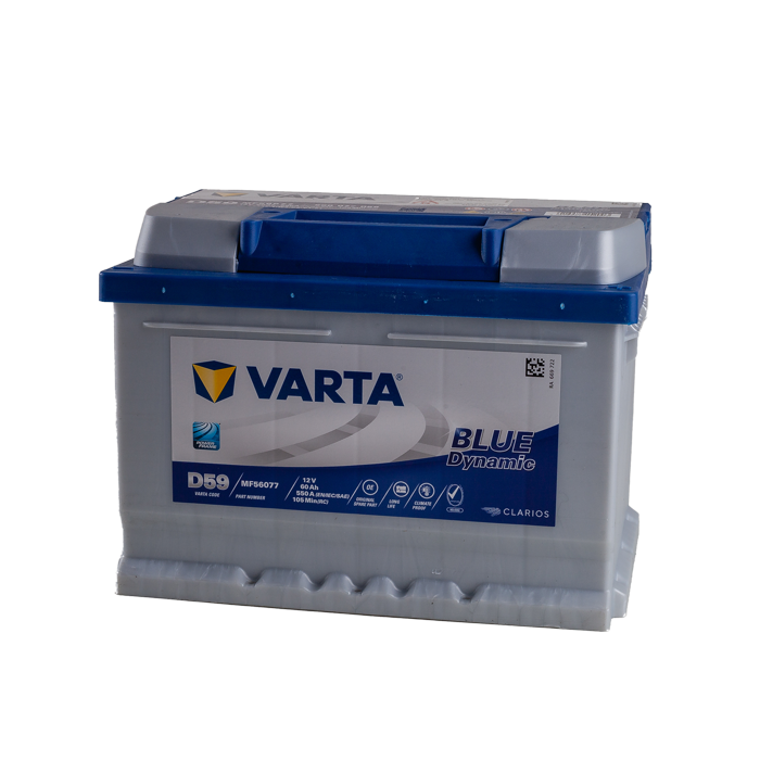 מצבר רכב 60 אמפר – VARTA D59