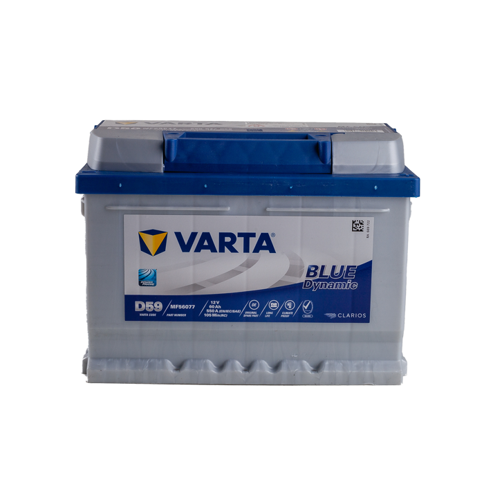 מצבר רכב 60 אמפר – VARTA D59