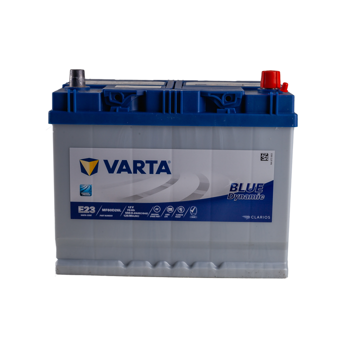 מצבר רכב 70 אמפר – VARTA E23