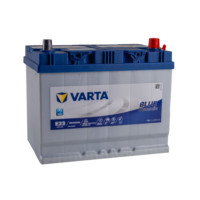 מצבר רכב 70 אמפר – VARTA E23