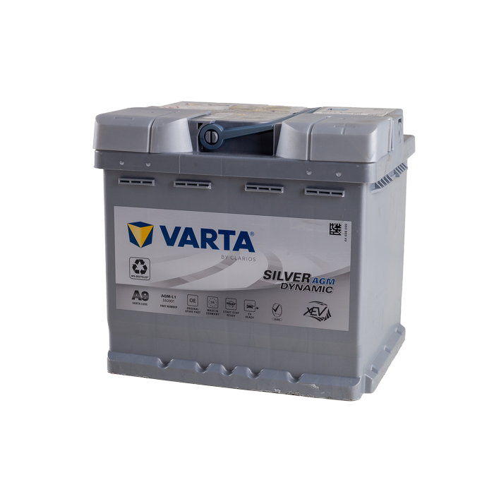 מצבר רכב 50 אמפר AGM – VARTA A9 START-STOP PLUS