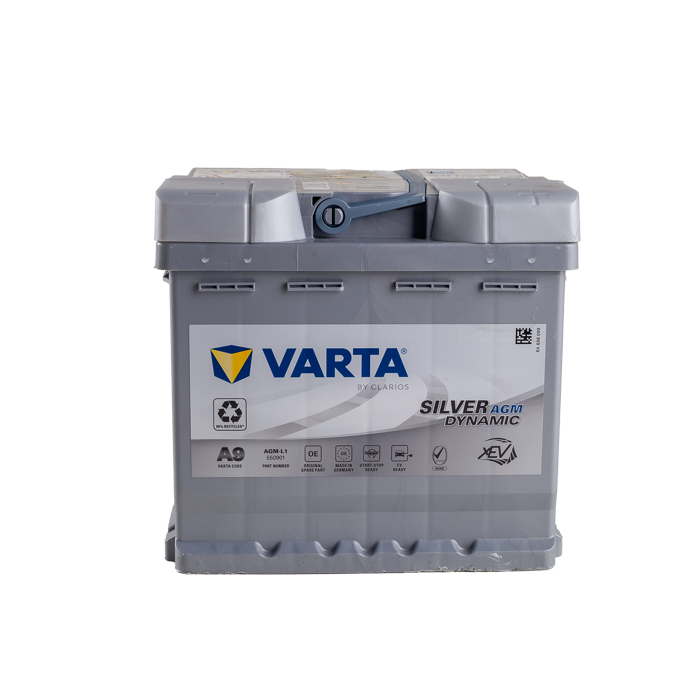 מצבר רכב 50 אמפר AGM – VARTA A9 START-STOP PLUS