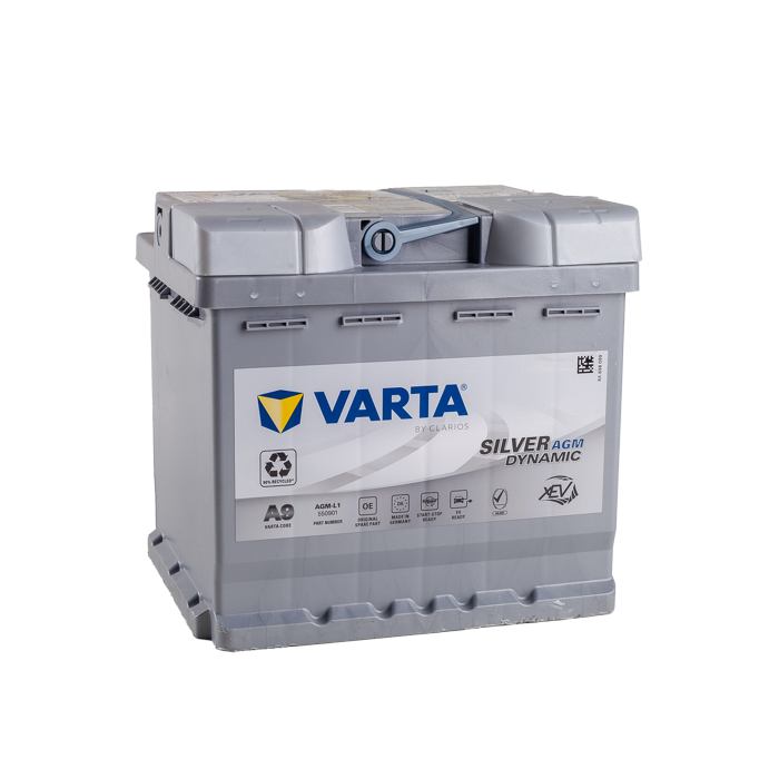 מצבר רכב 50 אמפר AGM – VARTA A9 START-STOP PLUS