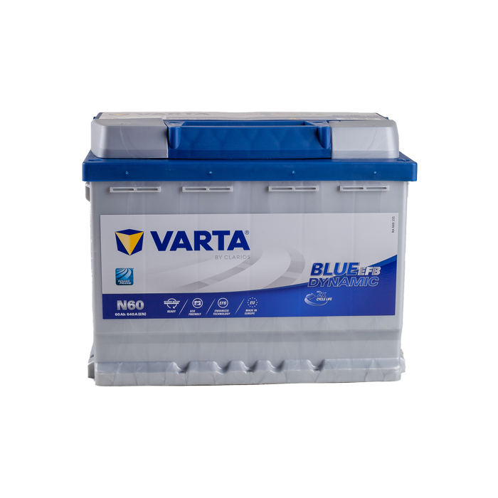 מצבר רכב 60 אמפר EFB – VARTA N60 START-STOP PLUS