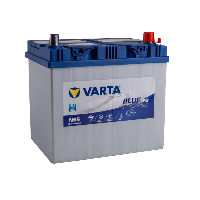 מצבר רכב 65 אמפר EFB – VARTA N65 START-STOP PLUS