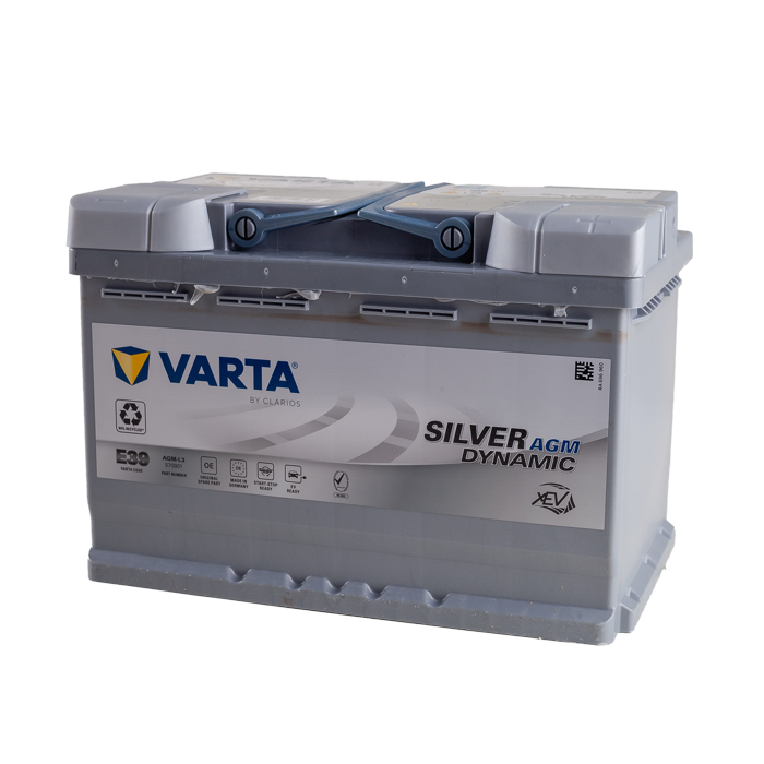 מצבר רכב 70 אמפר AGM – VARTA E39 START-STOP PLUS