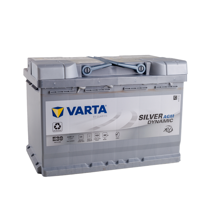 מצבר רכב 70 אמפר AGM – VARTA E39 START-STOP PLUS