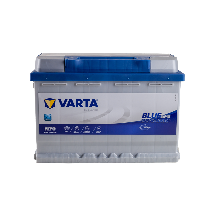 מצבר רכב 70 אמפר EFB – VARTA N70 START-STOP PLUS