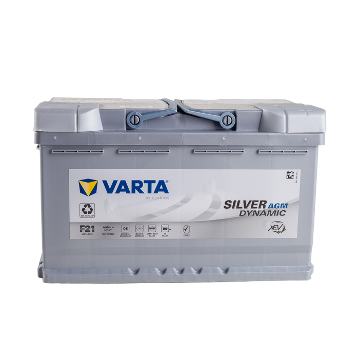 מצבר רכב 80 אמפר AGM – VARTA F21 START-STOP PLUS