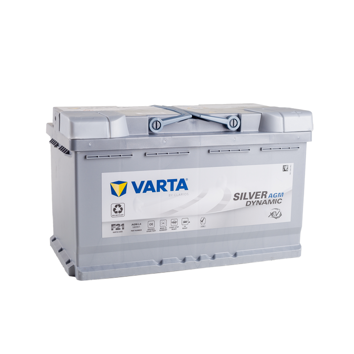 מצבר רכב 80 אמפר AGM – VARTA F21 START-STOP PLUS