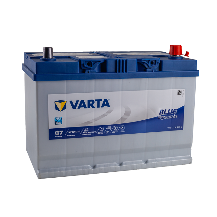 מצבר רכב 90 אמפר – VARTA G7